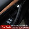 Für Tesla Model 3 Model Y Auto Fensterheber Schalter Knopf Aufkleber Tür Knopf Aufkleber Innenraum Auto Zubehör