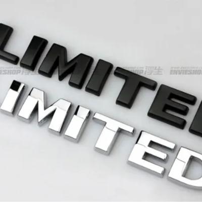 High Quality 3D Metal Sticker Limited Emblem Limited Sticker Black Silver for Grand Cherokee Refit Sticker Car Styling