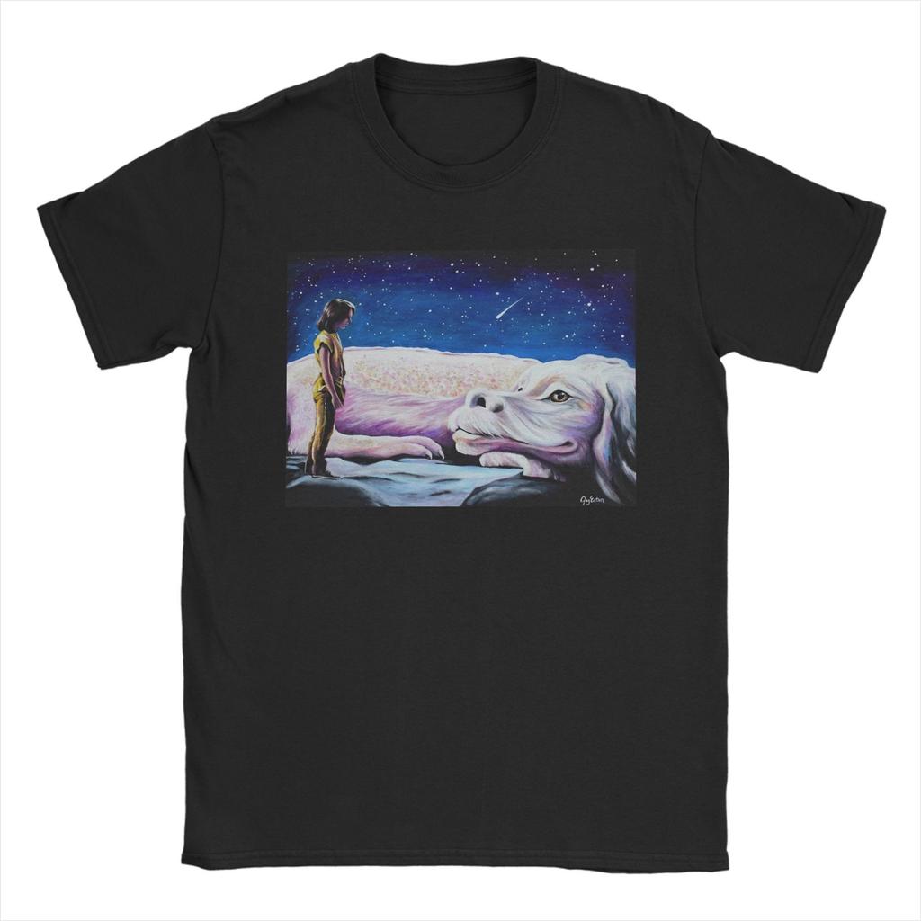 Hodně štěstí Nekonečný příběh Film Falkor Bavlněné tričko pro muže Letní Streetwear Trička O-výstřih Tričko Nadměrné velikosti Topy