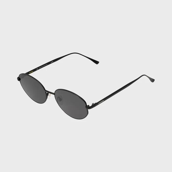 HUNTER_[WOMAN] Round Vintage Titanium Sunglasses - Black Polarized HTB20