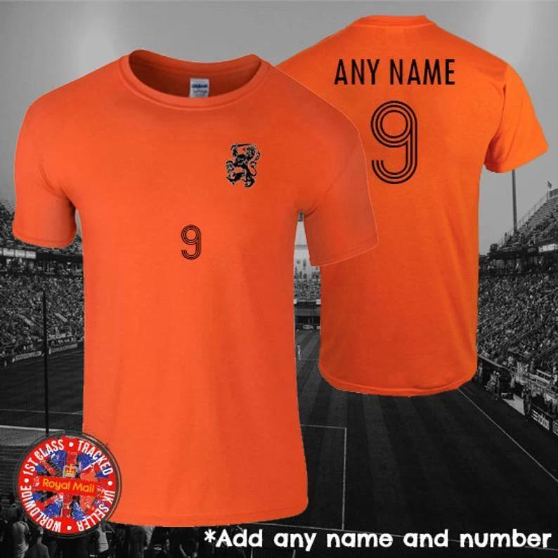Holland, Netherlands Inspired Football Personalised T-shirt, Any name & number 2XL