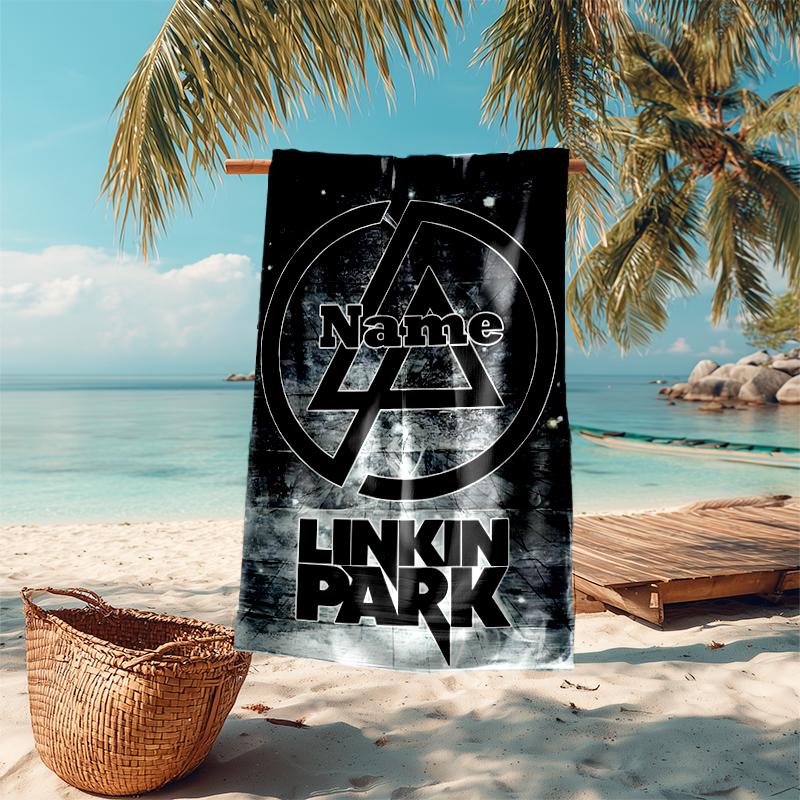 Personalized Customized Proof Beach Towel with Linkin Park Pattern - Soft, Absorbent,quick-drying,perfect Swimming,camping&bathing