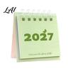 Fresh Style Office Accessory Mini Desk Calendar 2027 Jan. 2027 to Dec. Standing Flip Small Functional Workstation Memo Pad Desktop Calendar,