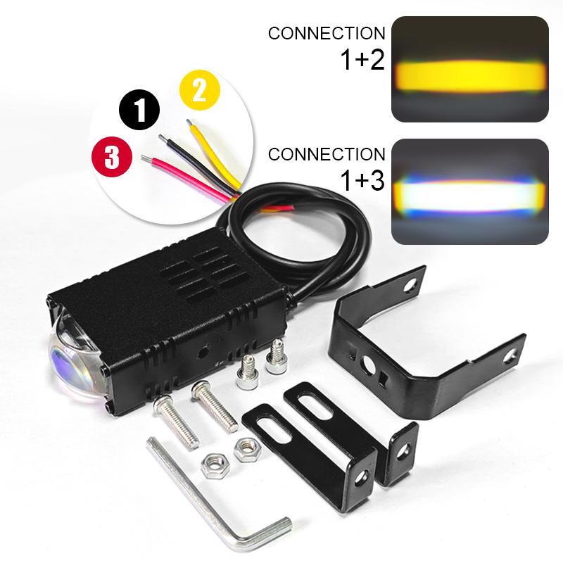 

Led Headlight Bumper Fog Lamps Projector Lens Work Light Mini Driving Light Auxiliary Lights For Car Motorcycle Bar Spotlights 1pc