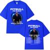 Rapper Pitbull Im Back Tour 2026 Merch Magliette Nord America Concerto Maglietta Regali per Fan Unisex Moda Donna Magliette Vintage Top