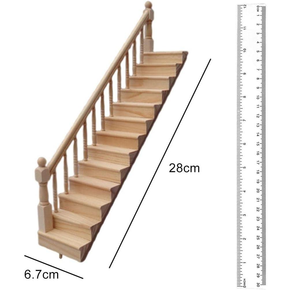 1/12 Scale Dollhouse Stairs Model