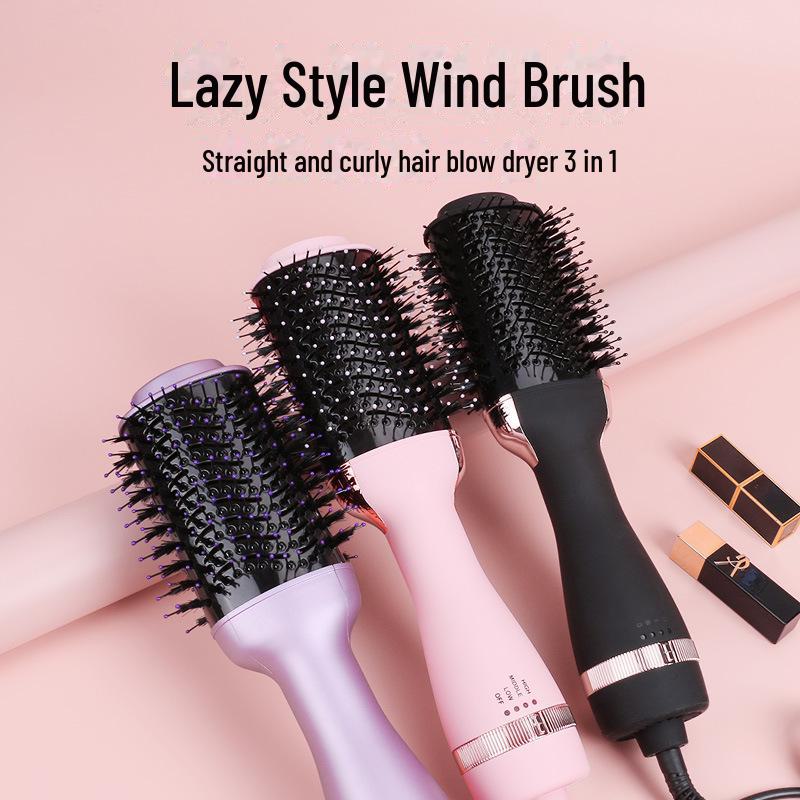Çok Fonksiyonlu Sıcak Hava Saç Kurutma Makinesi & Şekillendirme Tarağı: Düzleştir, Kıvır, Islak/Kuru Saçı Tek İşlemde Kurut ve Şekillendir.