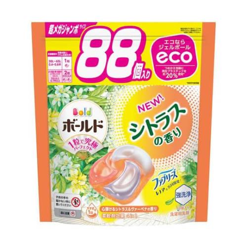 

P&G Bold Gel Ball 4D, Invigorating Citrus & Verbena Scent, Refill, Super Mega Jumbo Size, 88 Count