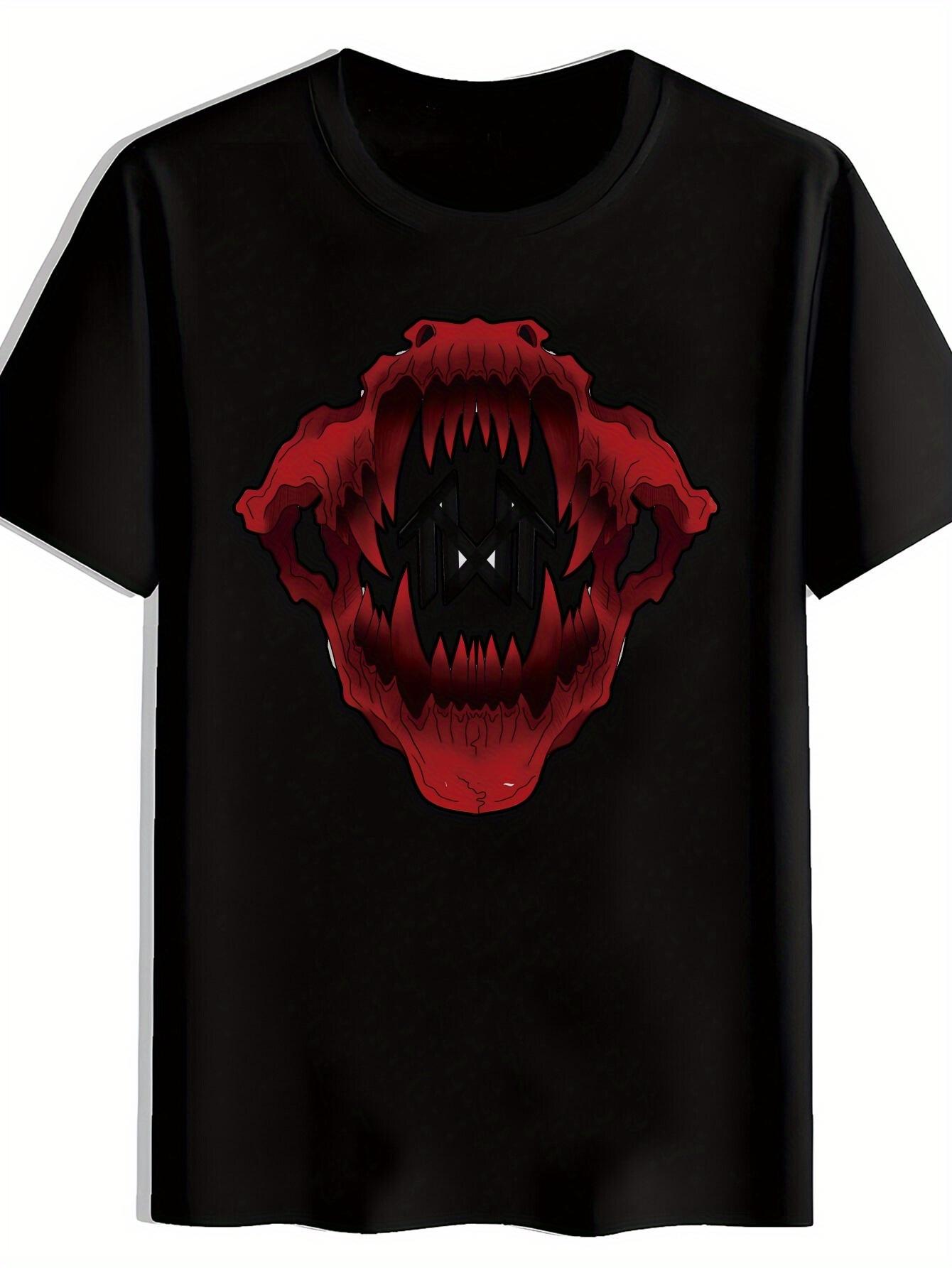 Black T-shirt with Stray Cat Band Graphic - Retro Rock Design M