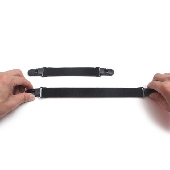 2 ks Motocykel klipsy Nohavice so strmeňom na nohy Elastické nastaviteľné popruhy