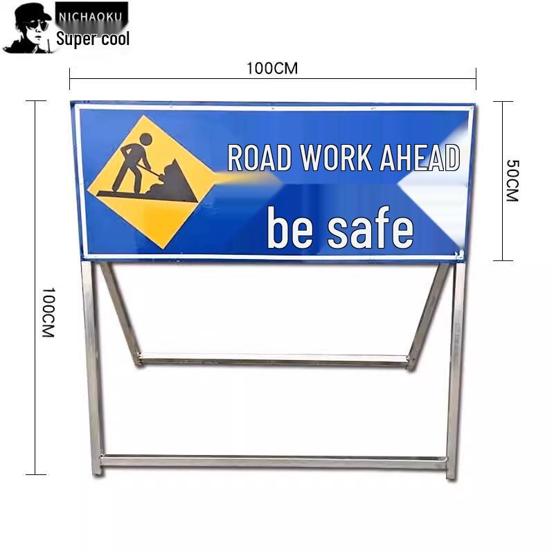 Reflective Roadwork Safety Warning Sign
