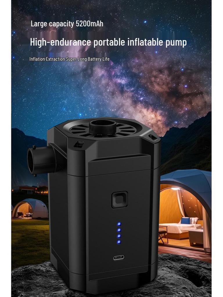 Portable Electric Air Pump for Camping, Tents, Mattresses & Swimming Rings