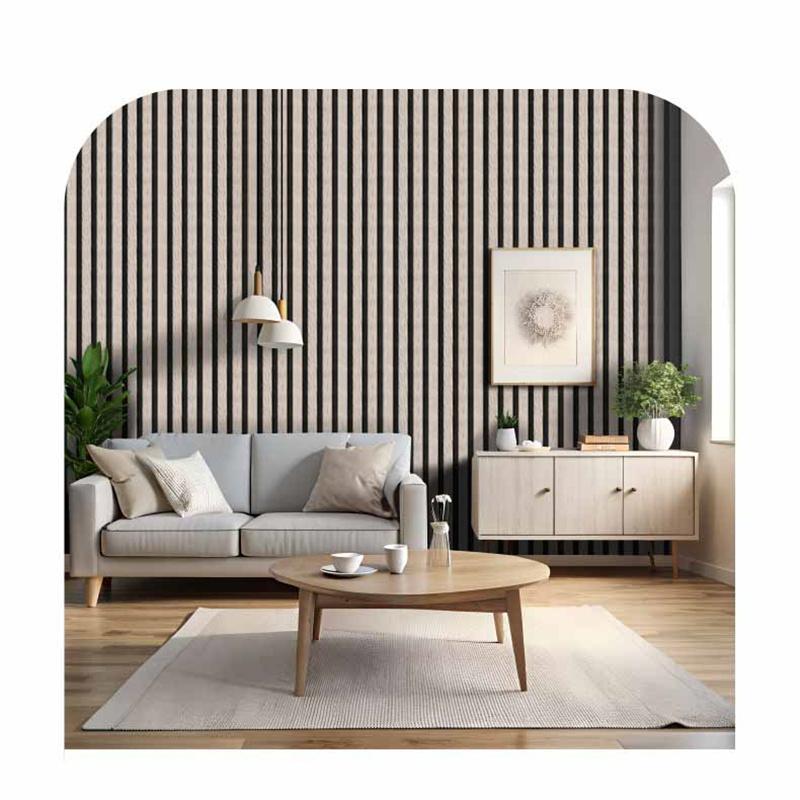45cm*10m Self-Adhesive PVC Waterproof Peel & Stick 3D Striped Panels Wood Grain Wallpaper Furniture Accent Walls & Home Renovation Decor