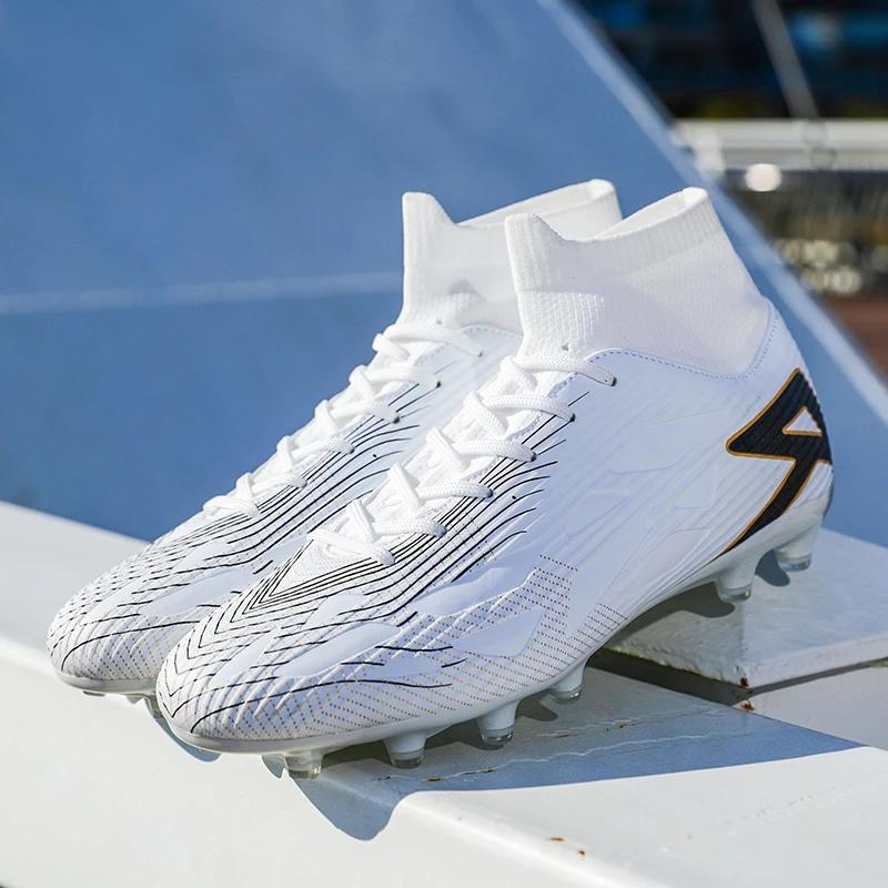 High Top Football Boots Men's Summer Training Competition Shoes Zapatos Hombre Rubber Sole Sports Footwear And Bag Accessories
