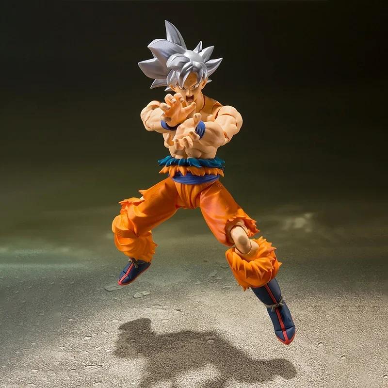 Anime Dragon Ball SHF Super Son Goku Ultra Instinct Joint Movable Action Figures Cartoon Model Kit Ornament Toys Birthday Gifts