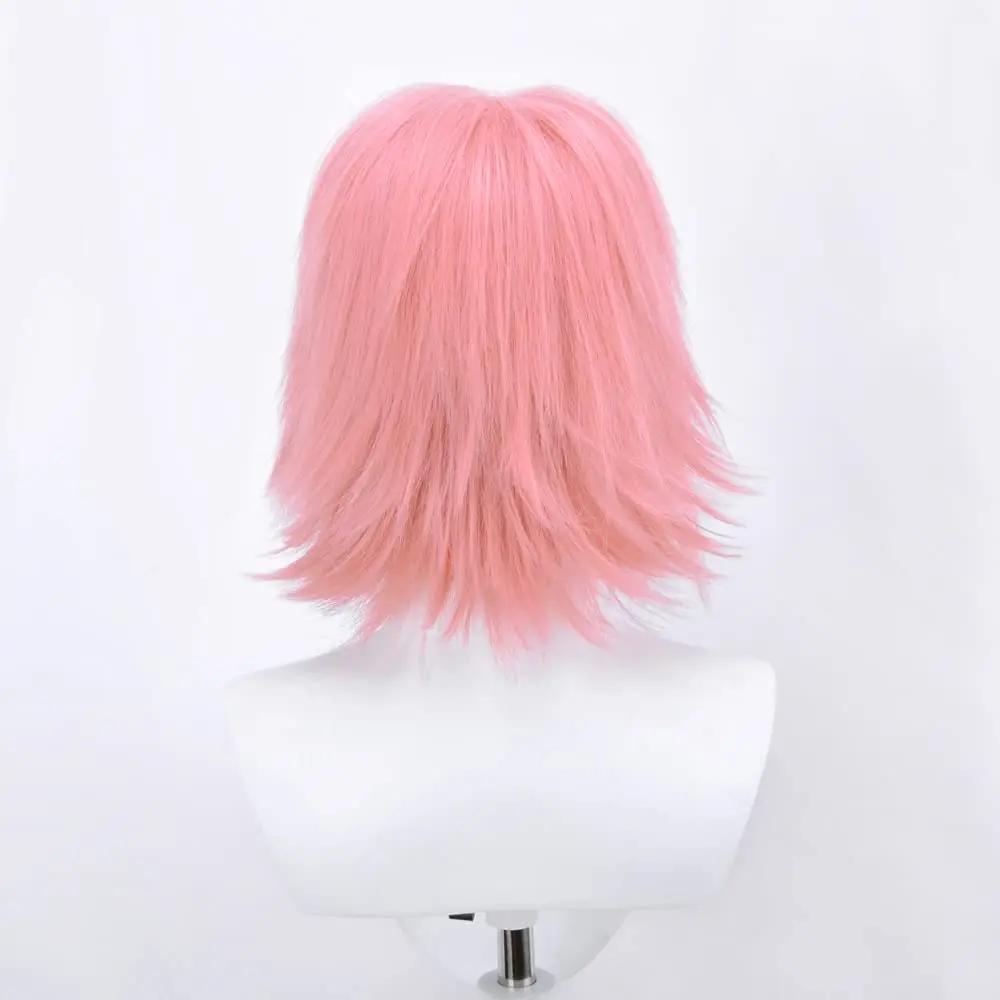 Halloween Sakura Haruno Cosplay Wigs Cosplay Anime Halloween Costume Short Pink Sakura Pink Hair Wigs Costume Character