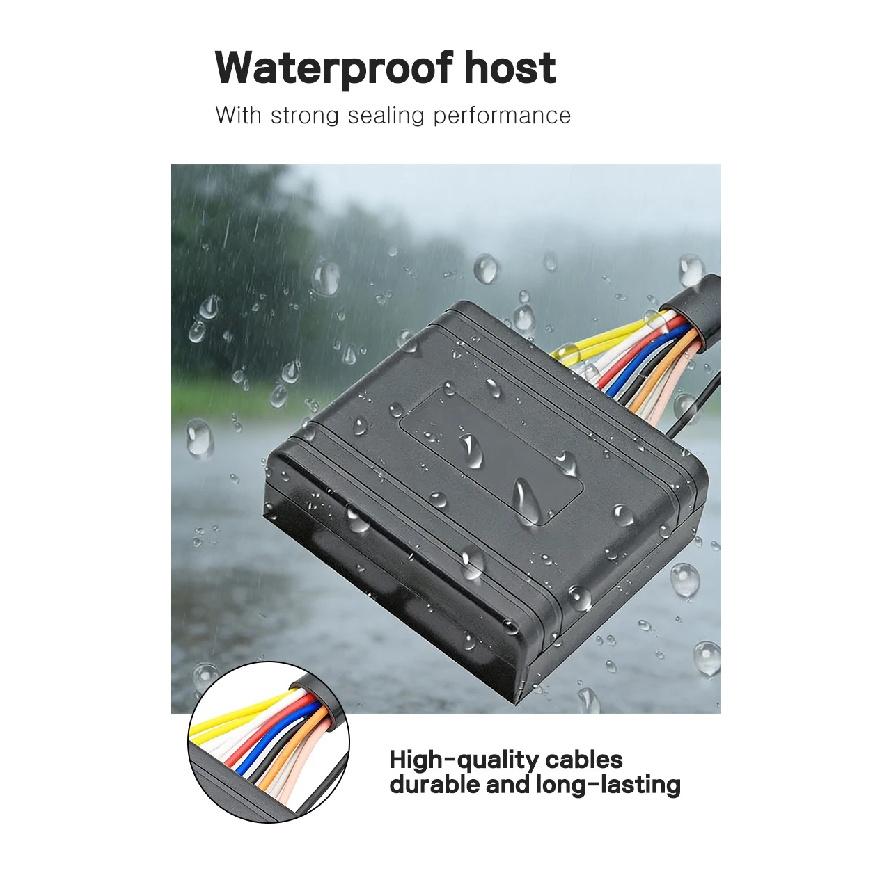 1 Way Motorcycle Alarm System Anti Theft Kit 125dB Loud with Vibration Sensor DC 12V Security Alarm for Car Motorcycle