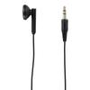 YAZAWA In-Ear Single Earphone, 5m Stereo Plug, Black, Dynamic Type, 3.5mm L-shaped Plug (Allows Listening To Both Left and Right Sounds In One Ear)