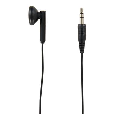YAZAWA In-Ear Single Earphone, 5m Stereo Plug, Black, Dynamic Type, 3.5mm L-shaped Plug (Allows Listening To Both Left and Right Sounds In One Ear)
