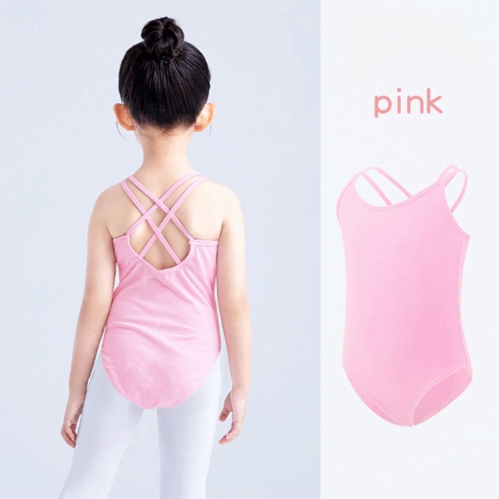 Double Camisole Girls Ballet Leotard Elastic Ballerina Outfits Fashion Dance Bodysuit  Performance