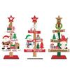 3Pcs/set Household Christmas Wooden Ornaments Creative Christmas Decoration  Tabletop Ornamen