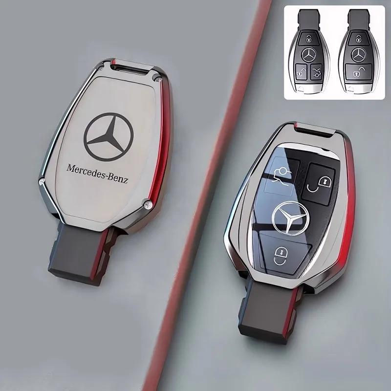 

GLC GLB Zine Alloy Car Key Case Cover Shell Holder For Mercedes Benz A B C E Class GLS GLA GLK GLC CLS CLA AMG W204 W205 W212 W