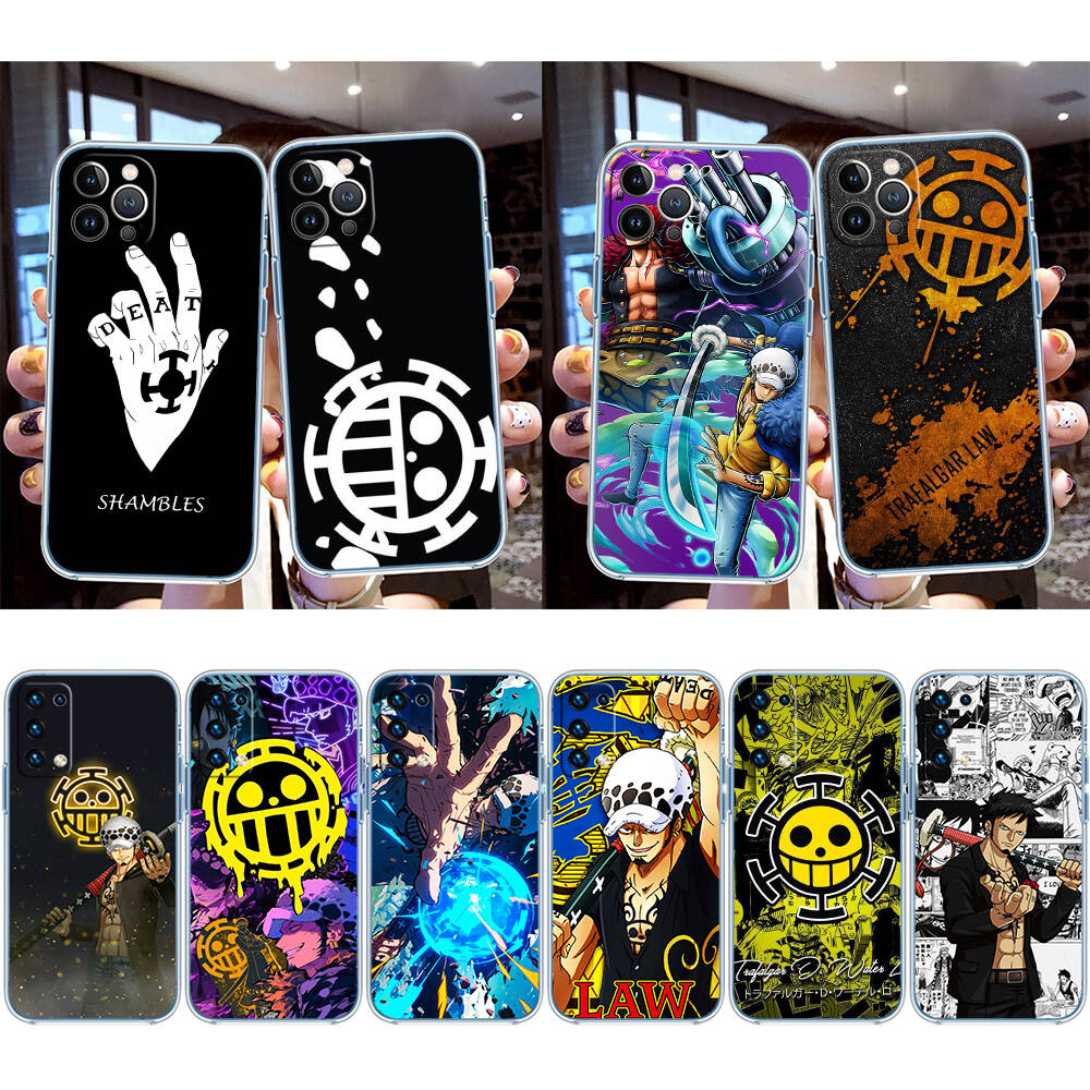 One Piece Law Phone Case for Motorola Edge 20 30 S30 40 50 Fusion Lite Plus Pro Ultra Neo One Action Zoom Hyper Power Macro Vision
