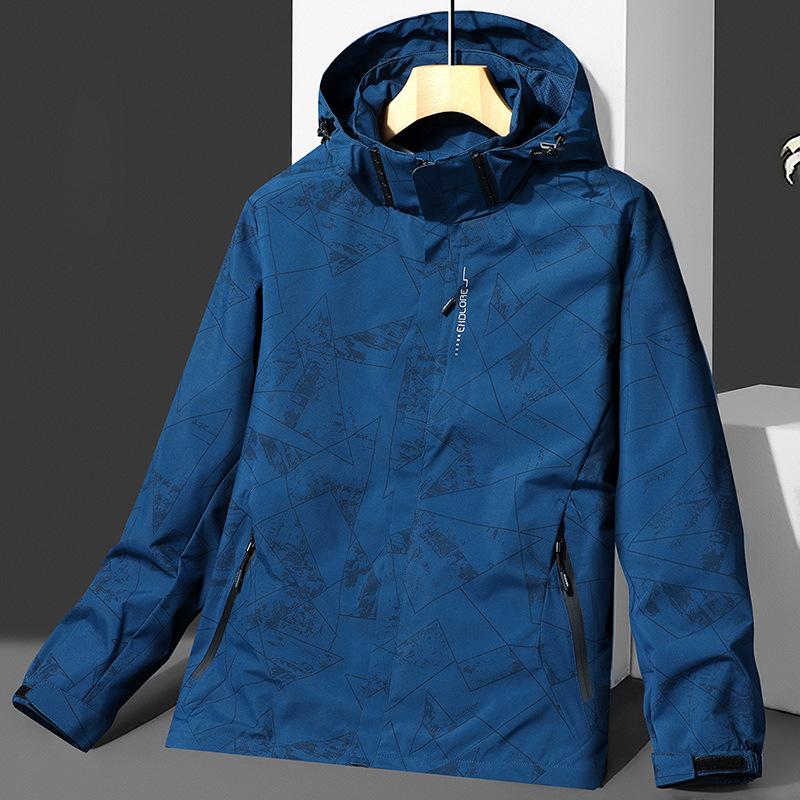 

Ветровка камуфляжной расцветки высокого класса: Водонепроницаемая, ветрозащитная повседневная куртка на весну и осень 4XL