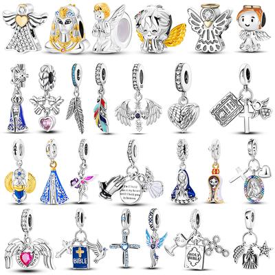 New Angel 925 Sterling Silver Charm Pendant For Original Charms DIY Bracelet Eros Wing Feather Beads Gifts Women Jewelry
