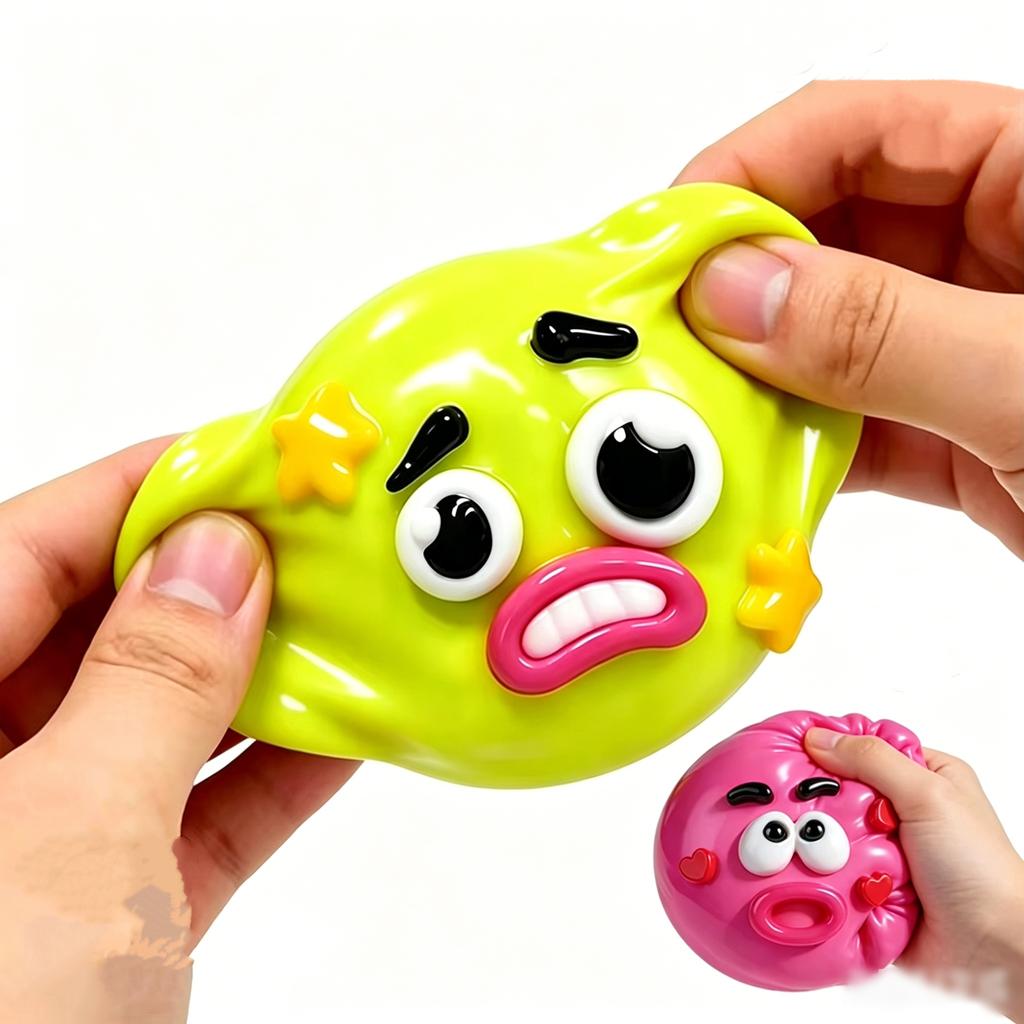 Squishy Fidget Squeeze Toys Dog Face Swap Soft Moldable Cute Slow Rising Relaxing Sensory Home Office Play Adults Creative Gifts
