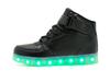 LED USB-Charged High-Top Luminous Shoes for Adults & Kids - Korean Style with Colorful Light-Up Soles
