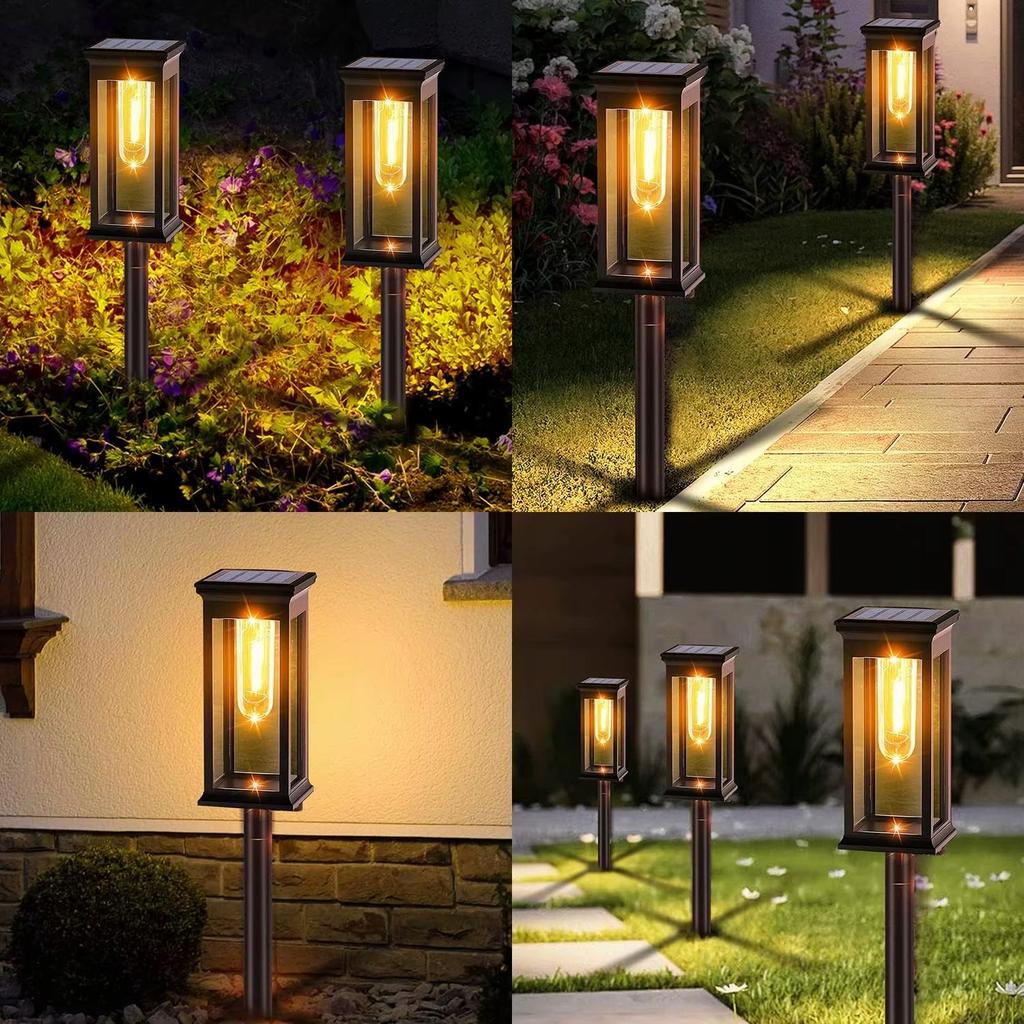 Solar-Gartenleuchten, LED-Solarleuchten, 2 Stück