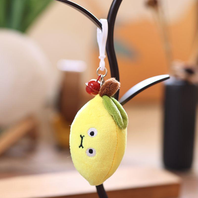 1 Piece Kawaii 10Cm Fruit Plush Toy Doll Cute Banana Cherry Bag Pendant Carrot Plush Keychain Diy Decoration Birthday Gifts