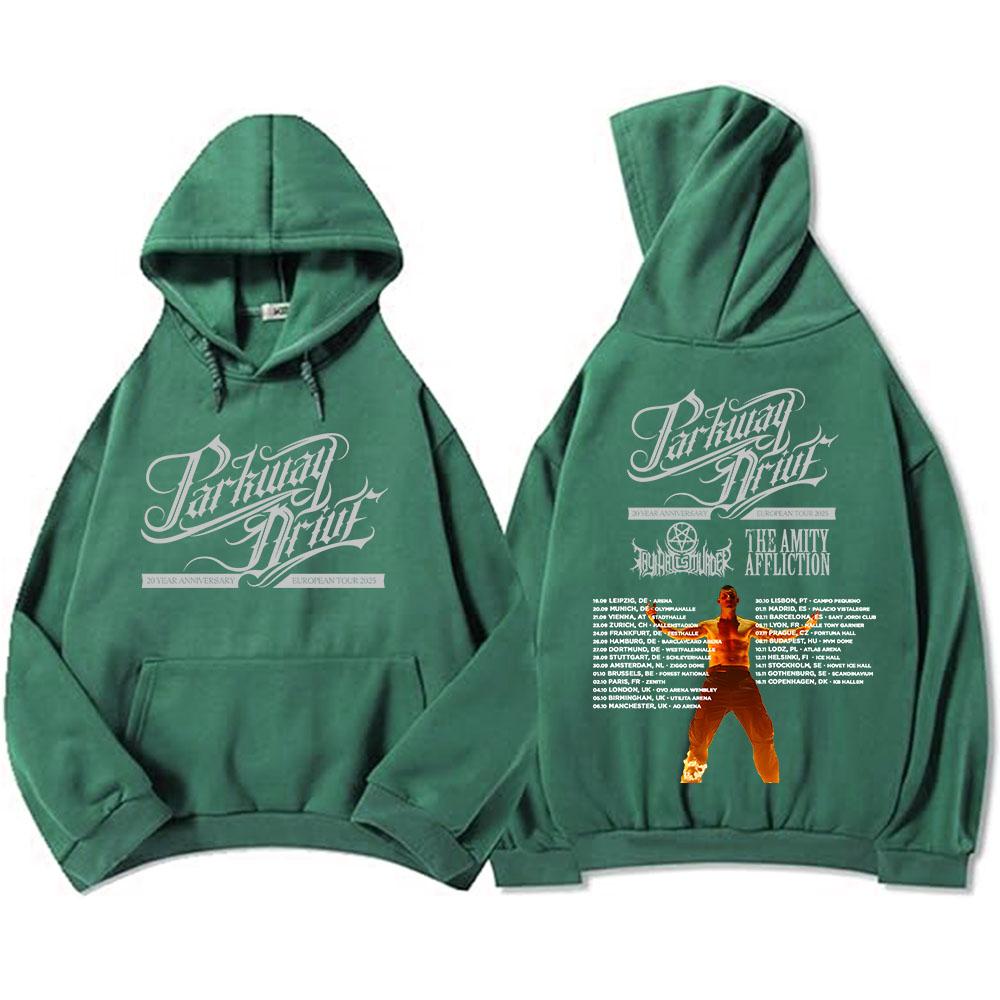 Parkway Drive 20 Year Anniversary European Tour 2025 Hoodies Rock Band Fashion Graphic Sweatshirts Winter Fleece Men Pullovers