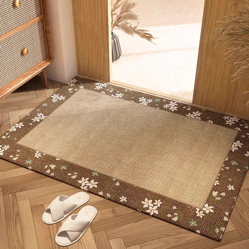Front Door Mat Outside Entrance Welcome Mat Outdoor Indoor Entryway Rug Non-Slip Washable Doormat   Doormat Kitchen Rug