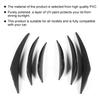 Car Bumper Canard Fin Splitter, 6pcs/Set Carbon Fiber Textured Car Bumper Fin Canard Splitter