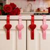 Love-themed Display Ribbon Home Decor Holiday Cabinet Arrangement Love Ribbons Valentine's Day Decorations.