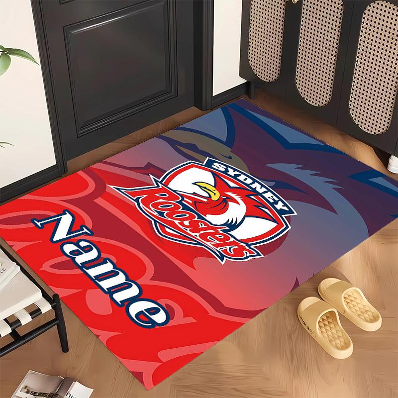 Sydney Roosters (1) Personalisierter Name Büro Teppich Stilvolle Dekoration für Wohnzimmer Schlafzimmer Küche