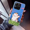 Cartoon Fat Tiger Phone Case For Xiaomi Redmi Note 10 11 12 13 14 15 Pro Plus 11S 12S 14S 11T 11E 10S Soft TPU Back Cover Redmi