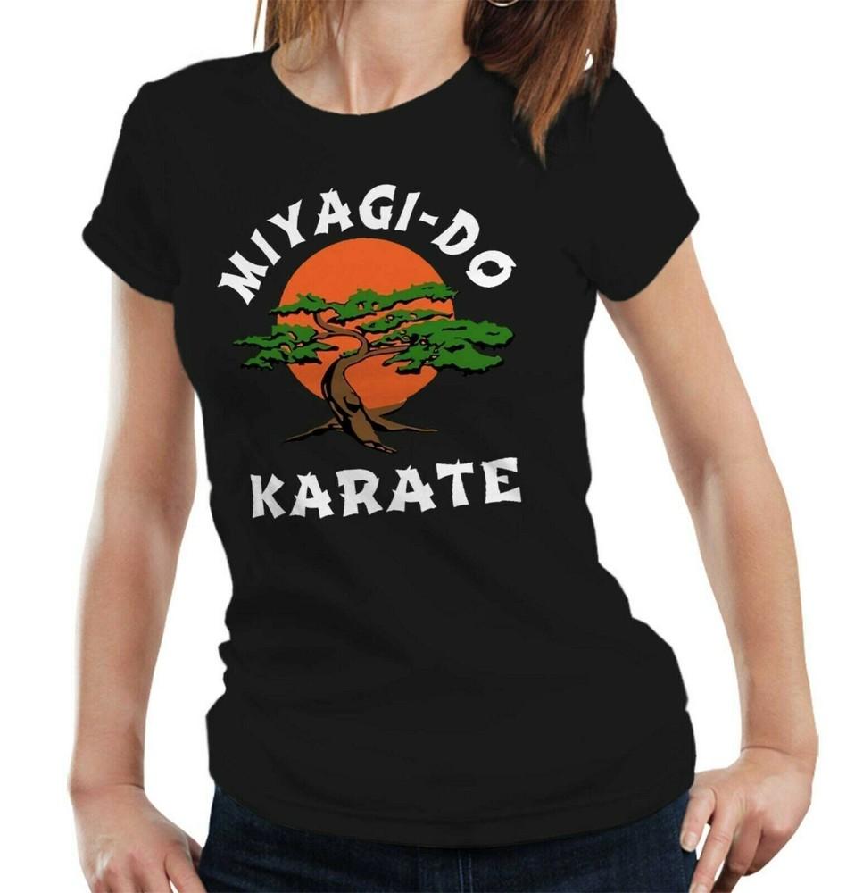 Miyagi-Do Karate Tshirt Semi Fitted Ladies Cobra Kai Karate Kid 80's Movie TV