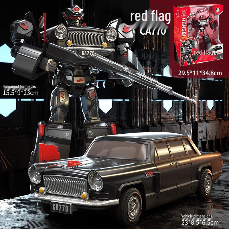 

Аутентичная литая фигурка автомобиля-робота Hongqi Jiefang – Трансформирующаяся модель-игрушка для детей, Идеальный подарок на день рождения для мальчиков и девочек.