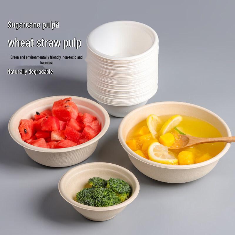 ZISIZ Disposable Food Grade Paper Bowls