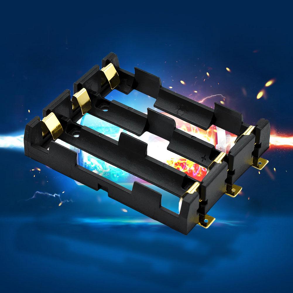 18650 SMT Battery Holder 18650 SMD Battery Box With Bronze Pins Rechargeable Battery Storage Box Case Holder Power Bank