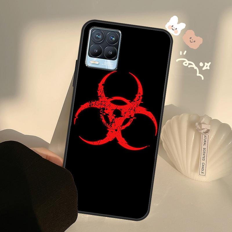 Biohazard Symbol Case For Realme C71 C63 C61 C55 C51 C53 C25 C65 C67 C75 11 12 13 14 15 Pro Plus GT6 GT7 Pro