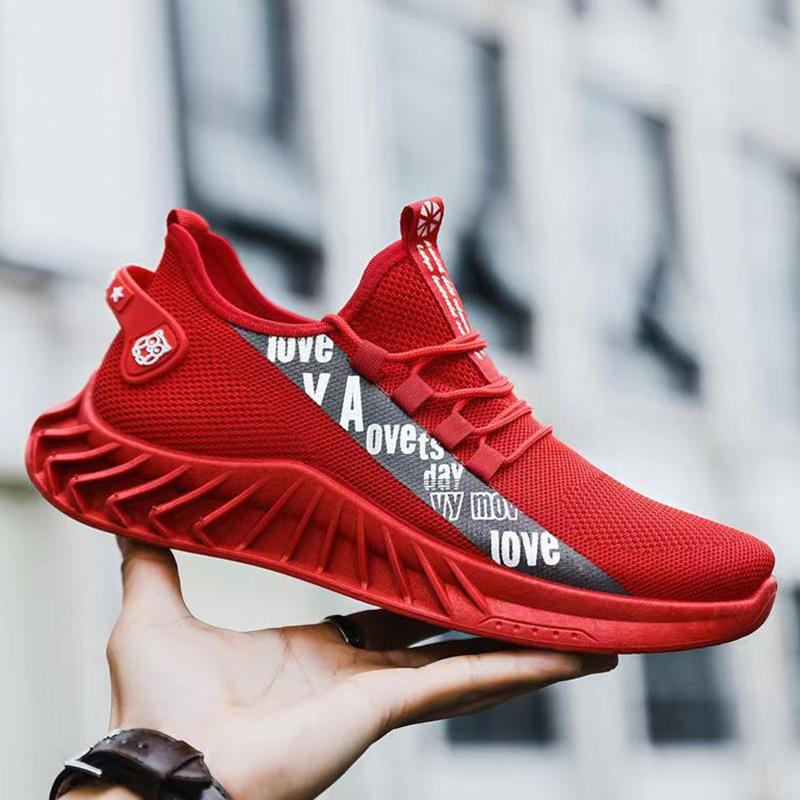 

Новые спортивные туфли, модная повседневная обувь, сетчатые дышащие кроссовки с мягкой подошвой 44