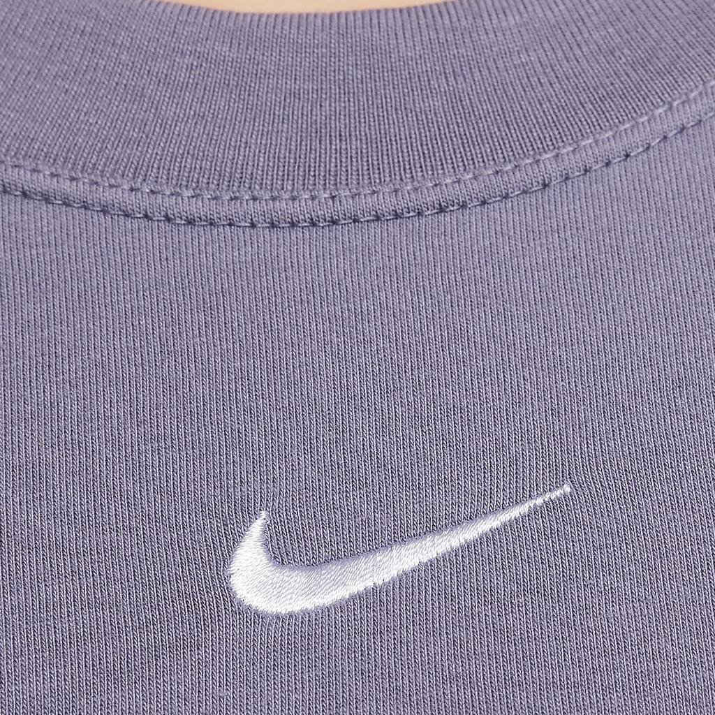 New Nike Drop Shoulder Sleeve T Shirt Women's Purple FD4150-509