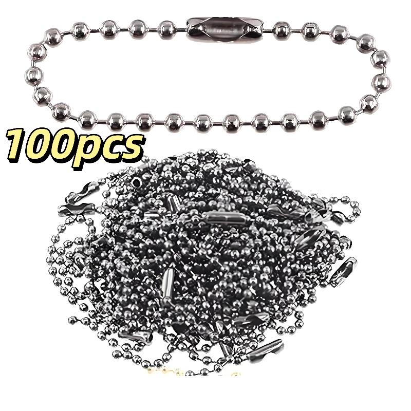 100 Bucăți 10Cm DIY Lanțuri cu Mărgele Sferice Chei Etichete Păpuși Etichetă de Mână Conector Pentru Realizarea Bijuteriilor Accesorii Pandantiv