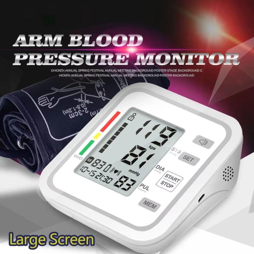 Voice Broadcast Blood Pressure Monitor Health Sphygmomanometer  Old People