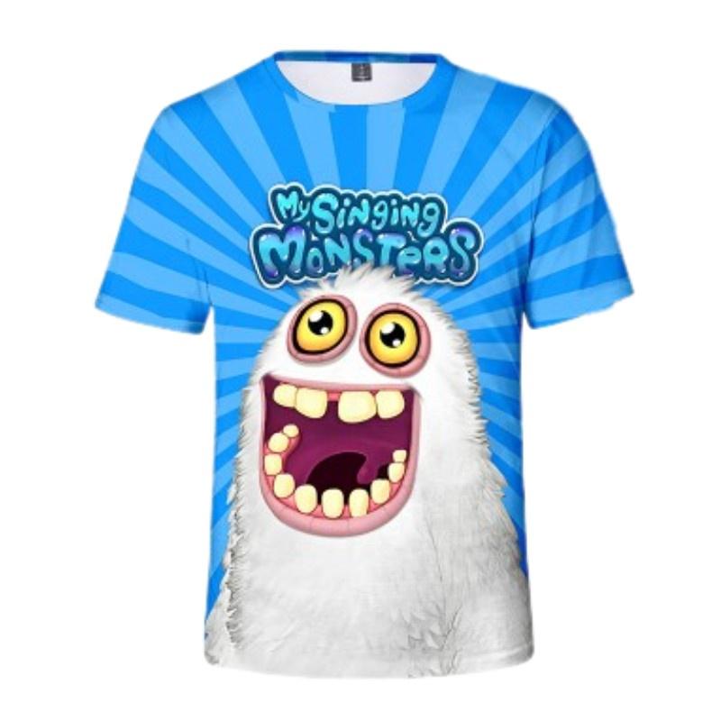 My Singing Monsters Summer T-shirt With Digital Print For Teenagers