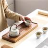 Walnut Wood Tray Rectangle Serving Tray Chaban Chinese Kung Fu Table Tea Tools Coffeeware Board Drainage Water Storage Tea Tray